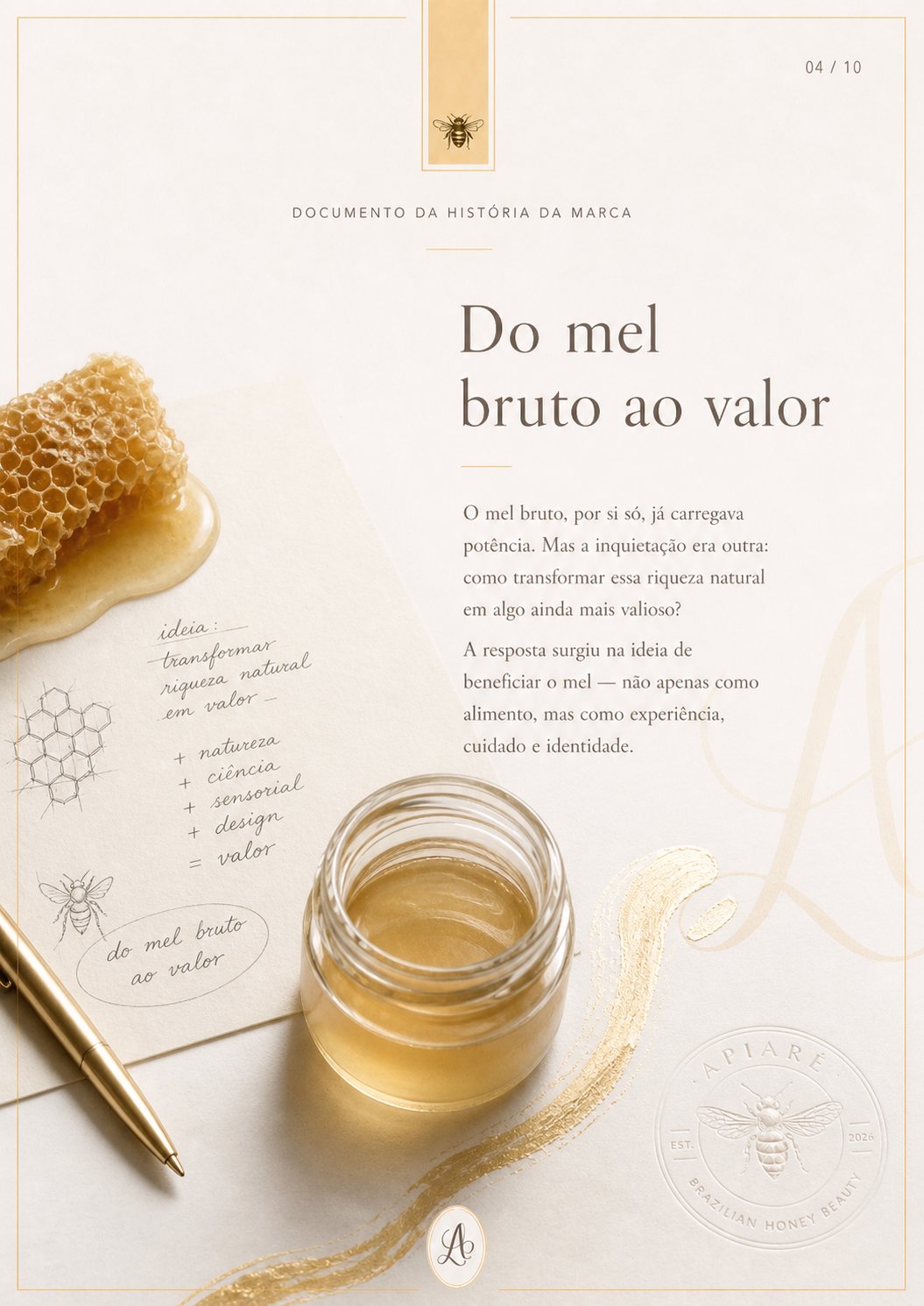 Do mel bruto ao valor